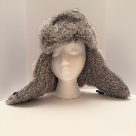 Mad Bomber Men's Grey Trapper Winter Dog Ear Hat - Picture 1 of 7